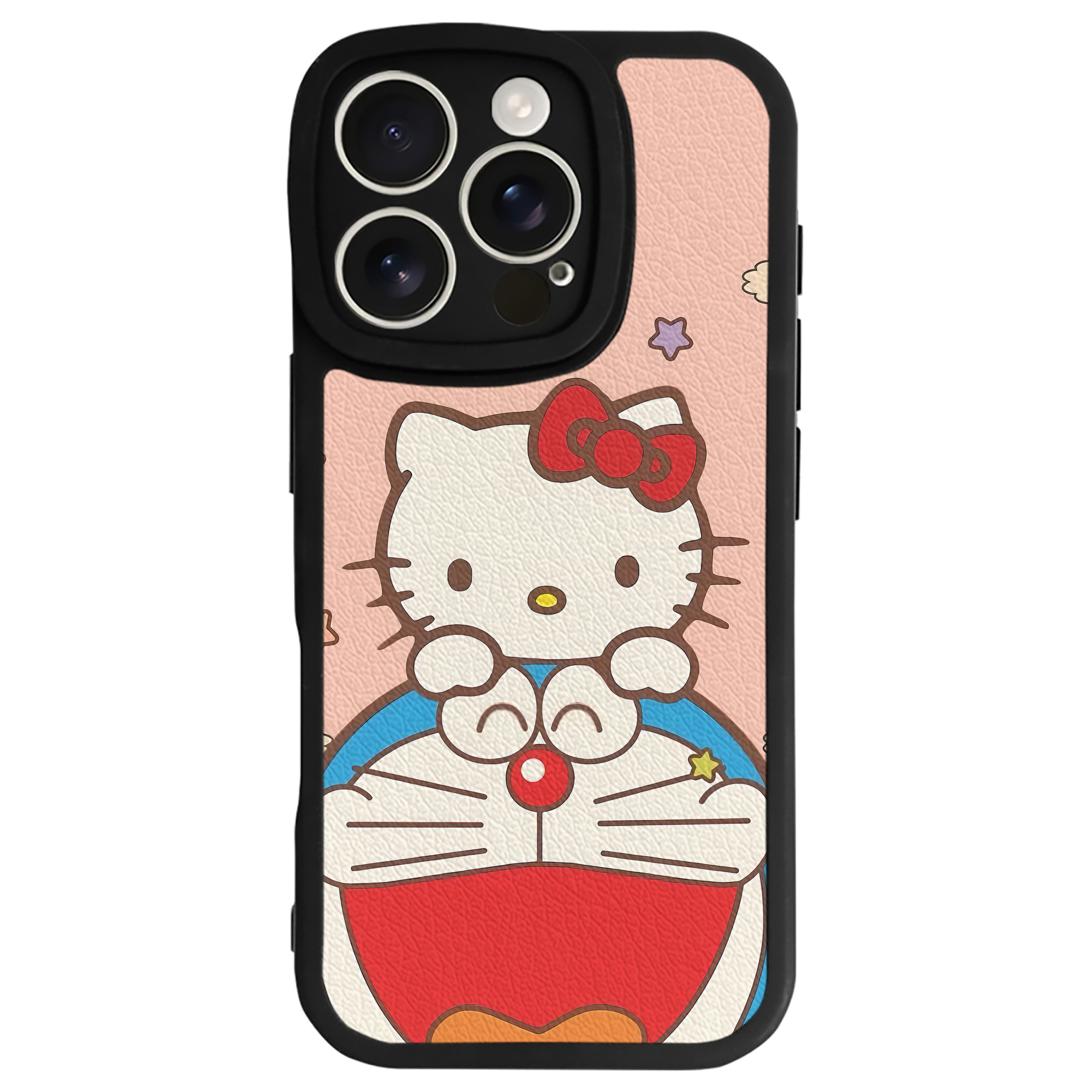 （画像用） ドラえもん Doraemon 【iPhone 16シリーズ対応】シリコンスマホケース（レザー調） 材質：シリコン